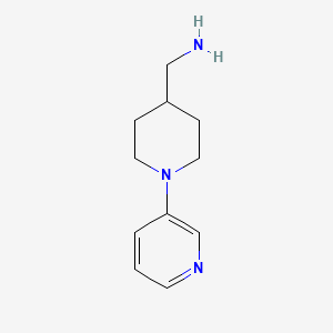 molecular formula C11H17N3 B2490684 1-[1-(pyridin-3-yl)piperidin-4-yl]methanamine CAS No. 1554613-60-3