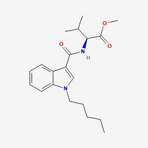 molecular formula C20H28N2O3 B2490692 Methyl N-[(1-pentyl-1H-indol-3-yl)carbonyl]-L-valinate CAS No. 1971007-97-2