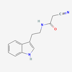 molecular formula C13H13N3O B2490698 2-cyano-N-[2-(1H-indol-3-yl)ethyl]acetamide CAS No. 103344-22-5