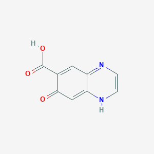 molecular formula C9H6N2O3 B024907 7-Oxo-1,7-dihydroquinoxaline-6-carboxylic acid CAS No. 103029-77-2