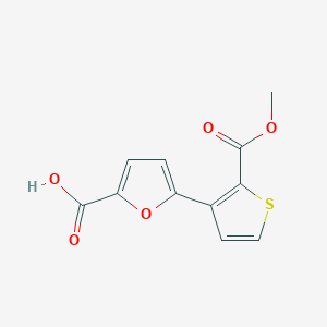 B2490733 5-[2-(Methoxycarbonyl)-3-thienyl]-2-furoic acid CAS No. 241488-17-5