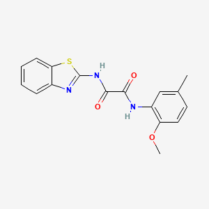 molecular formula C17H15N3O3S B2490734 N-(1,3-benzothiazol-2-yl)-N'-(2-methoxy-5-methylphenyl)ethanediamide CAS No. 920391-40-8