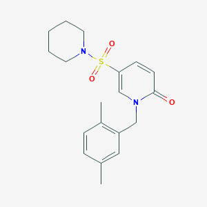1-(2,5-dimethylbenzyl)-5-(piperidin-1-ylsulfonyl)pyridin-2(1H)-one