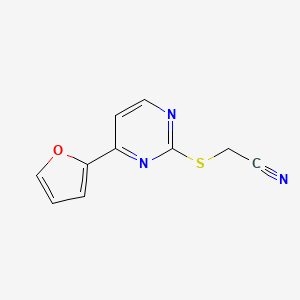 2-{[4-(2-Furyl)-2-pyrimidinyl]sulfanyl}acetonitrile