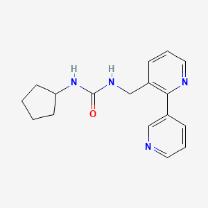 1-([2,3'-Bipyridin]-3-ylmethyl)-3-cyclopentylurea