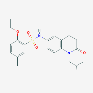 2-ethoxy-N-(1-isobutyl-2-oxo-1,2,3,4-tetrahydroquinolin-6-yl)-5-methylbenzenesulfonamide