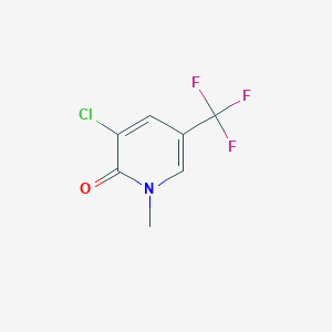 B2490762 3-Chloro-1-methyl-5-(trifluoromethyl)pyridin-2-one CAS No. 1215205-35-8; 1281189-85-2