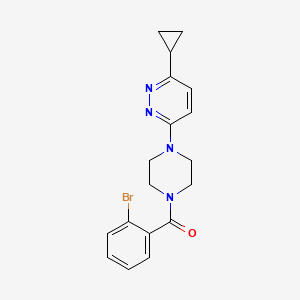 (2-Bromophenyl)(4-(6-cyclopropylpyridazin-3-yl)piperazin-1-yl)methanone