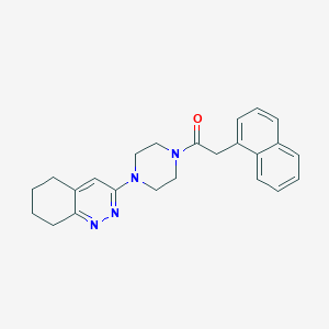 2-(Naphthalen-1-yl)-1-(4-(5,6,7,8-tetrahydrocinnolin-3-yl)piperazin-1-yl)ethanone