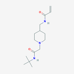 N-[[1-[2-(Tert-butylamino)-2-oxoethyl]piperidin-4-yl]methyl]prop-2-enamide