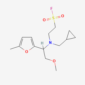 2-[Cyclopropylmethyl-[2-methoxy-1-(5-methylfuran-2-yl)ethyl]amino]ethanesulfonyl fluoride