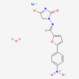 molecular formula C14H11N4NaO6 B2490783 Dantrolene sodium salt hydrate 