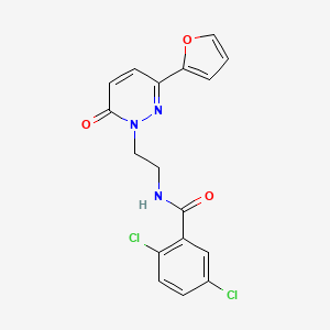 2,5-dichloro-N-(2-(3-(furan-2-yl)-6-oxopyridazin-1(6H)-yl)ethyl)benzamide