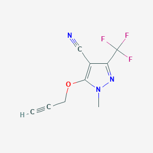 1-methyl-5-(2-propynyloxy)-3-(trifluoromethyl)-1H-pyrazole-4-carbonitrile