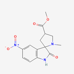 Methyl 1'-methyl-5-nitro-2-oxo-1,2-dihydrospiro[indole-3,2'-pyrrolidine]-4'-carboxylate
