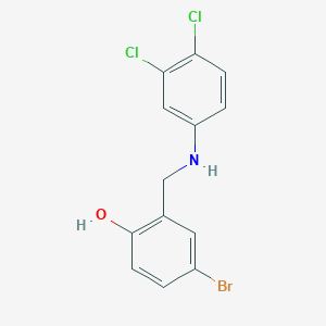 4-Bromo-2-{[(3,4-dichlorophenyl)amino]methyl}phenol
