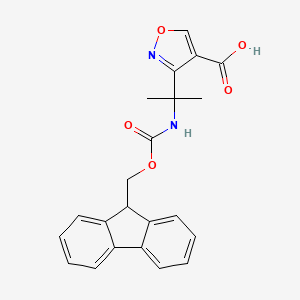 3-[2-({[(9H-fluoren-9-yl)methoxy]carbonyl}amino)propan-2-yl]-1,2-oxazole-4-carboxylic acid