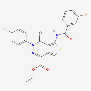 Ethyl 5-[(3-bromobenzoyl)amino]-3-(4-chlorophenyl)-4-oxothieno[3,4-d]pyridazine-1-carboxylate