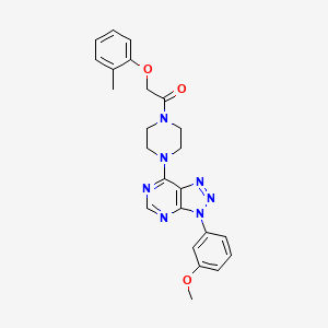 1-(4-(3-(3-methoxyphenyl)-3H-[1,2,3]triazolo[4,5-d]pyrimidin-7-yl)piperazin-1-yl)-2-(o-tolyloxy)ethanone