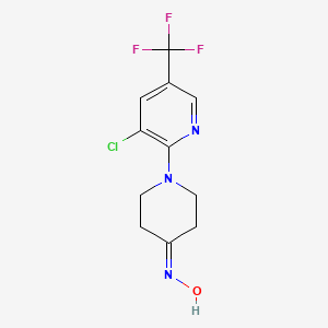 N-{1-[3-chloro-5-(trifluoromethyl)pyridin-2-yl]piperidin-4-ylidene}hydroxylamine