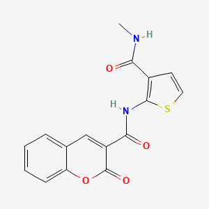 N-(3-(methylcarbamoyl)thiophen-2-yl)-2-oxo-2H-chromene-3-carboxamide
