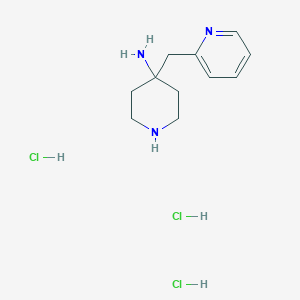 4-(Pyridin-2-ylmethyl)piperidin-4-amine trihydrochloride