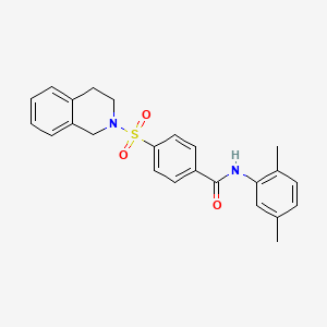 4-((3,4-dihydroisoquinolin-2(1H)-yl)sulfonyl)-N-(2,5-dimethylphenyl)benzamide