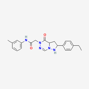 2-[2-(4-ethylphenyl)-4-oxo-4H,5H-pyrazolo[1,5-d][1,2,4]triazin-5-yl]-N-(3-methylphenyl)acetamide