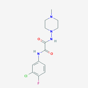 N1-(3-chloro-4-fluorophenyl)-N2-(4-methylpiperazin-1-yl)oxalamide