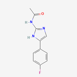 molecular formula C11H10FN3O B2490848 N-[4-(4-fluorophenyl)-1H-imidazol-2-yl]acetamide CAS No. 910443-44-6