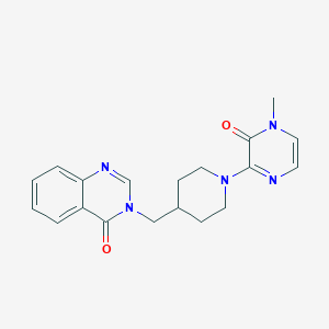 3-[[1-(4-Methyl-3-oxopyrazin-2-yl)piperidin-4-yl]methyl]quinazolin-4-one