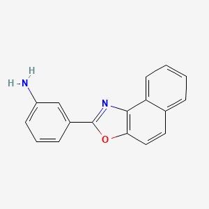 molecular formula C17H12N2O B2490854 3-(Naphtho[1,2-d][1,3]oxazol-2-yl)aniline CAS No. 874999-97-0