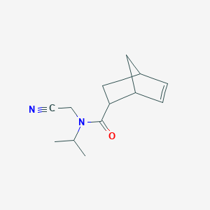 molecular formula C13H18N2O B2490893 N-(Cyanomethyl)-N-propan-2-ylbicyclo[2.2.1]hept-5-ene-2-carboxamide CAS No. 1445593-99-6