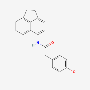 molecular formula C21H19NO2 B2490898 N-(1,2-dihydroacenaphthylen-5-yl)-2-(4-methoxyphenyl)acetamide CAS No. 923506-89-2