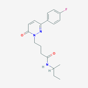 molecular formula C18H22FN3O2 B2490899 N-(sec-butyl)-4-(3-(4-fluorophenyl)-6-oxopyridazin-1(6H)-yl)butanamide CAS No. 953208-51-0