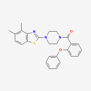 (4-(4,5-Dimethylbenzo[d]thiazol-2-yl)piperazin-1-yl)(2-phenoxyphenyl)methanone