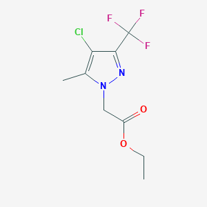 ethyl [4-chloro-5-methyl-3-(trifluoromethyl)-1H-pyrazol-1-yl]acetate