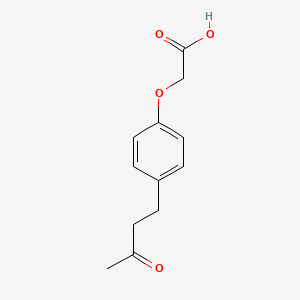 2-[4-(3-Oxobutyl)phenoxy]acetic acid