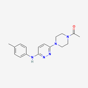 1-(4-(6-(p-Tolylamino)pyridazin-3-yl)piperazin-1-yl)ethanone