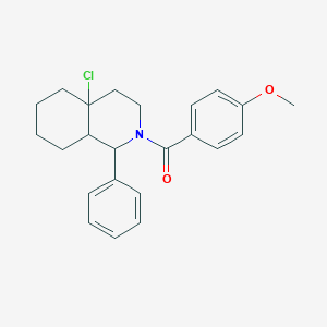 4a-Chloro-2-(4-methoxybenzoyl)-1-phenyl-decahydroisoquinoline