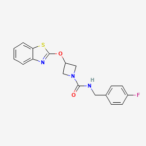 3-(benzo[d]thiazol-2-yloxy)-N-(4-fluorobenzyl)azetidine-1-carboxamide