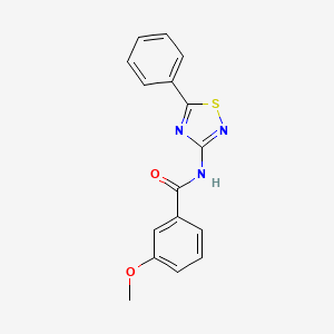 3-methoxy-N-(5-phenyl-1,2,4-thiadiazol-3-yl)benzamide
