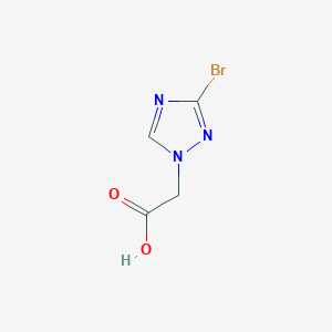 molecular formula C4H4BrN3O2 B2490979 2-(3-Bromo-1H-1,2,4-triazol-1-yl)acetic acid CAS No. 1449369-00-9