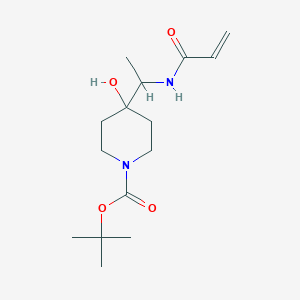 Tert-butyl 4-hydroxy-4-[1-(prop-2-enoylamino)ethyl]piperidine-1-carboxylate