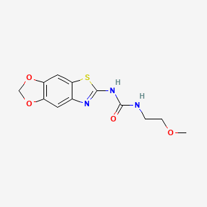 1-([1,3]Dioxolo[4',5':4,5]benzo[1,2-d]thiazol-6-yl)-3-(2-methoxyethyl)urea