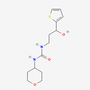 1-(3-hydroxy-3-(thiophen-2-yl)propyl)-3-(tetrahydro-2H-pyran-4-yl)urea