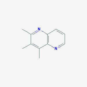 molecular formula C11H12N2 B2491023 2,3,4-Trimethyl-1,5-naphthyridine CAS No. 1557262-60-8