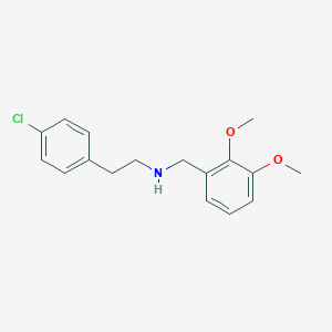 molecular formula C17H20ClNO2 B249106 N-(4-CHLOROPHENETHYL)-N-(2,3-DIMETHOXYBENZYL)AMINE 