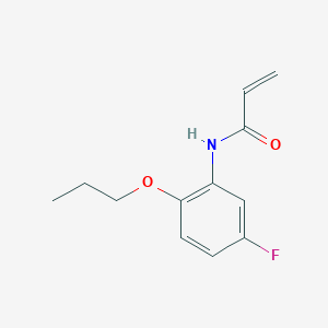 molecular formula C12H14FNO2 B2491169 N-(5-Fluoro-2-propoxyphenyl)prop-2-enamide CAS No. 2361655-89-0