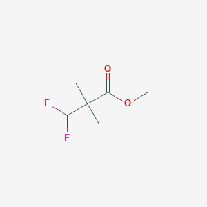 molecular formula C6H10F2O2 B2491254 Methyl 3,3-difluoro-2,2-dimethylpropanoate CAS No. 1849313-39-8
